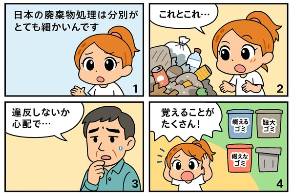 ゴミ分別の画像