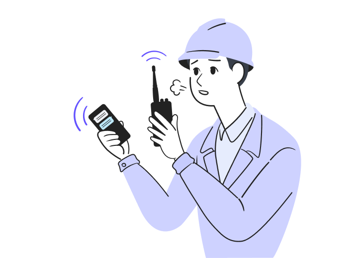 インカムでは限られた範囲しか機能しない