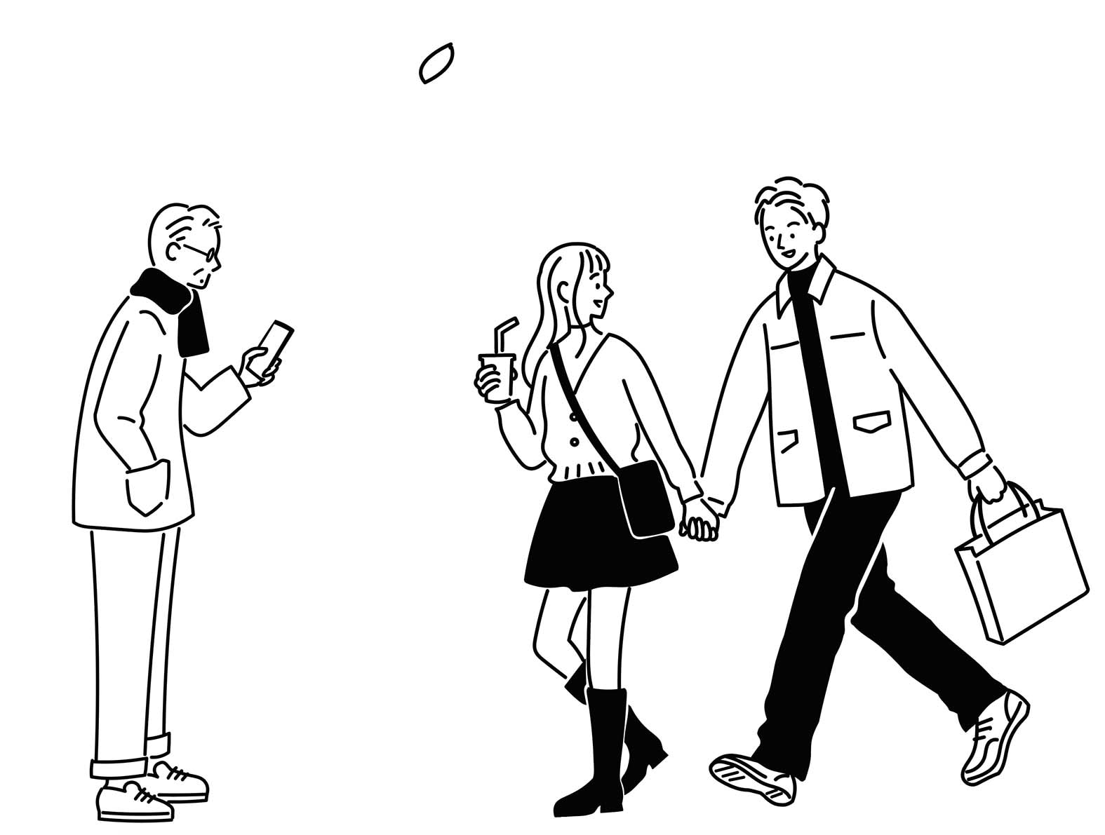 シンプルな線のおしゃれなイラスト