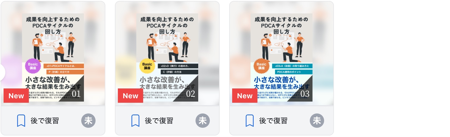成果を向上するためのPDCAサイクル