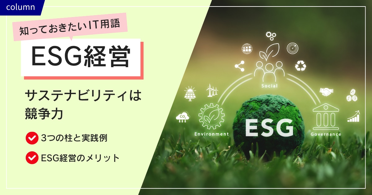 ESG経営が企業価値を高める ~ サステナビリティは競争力