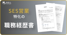 SES営業の職務経歴書