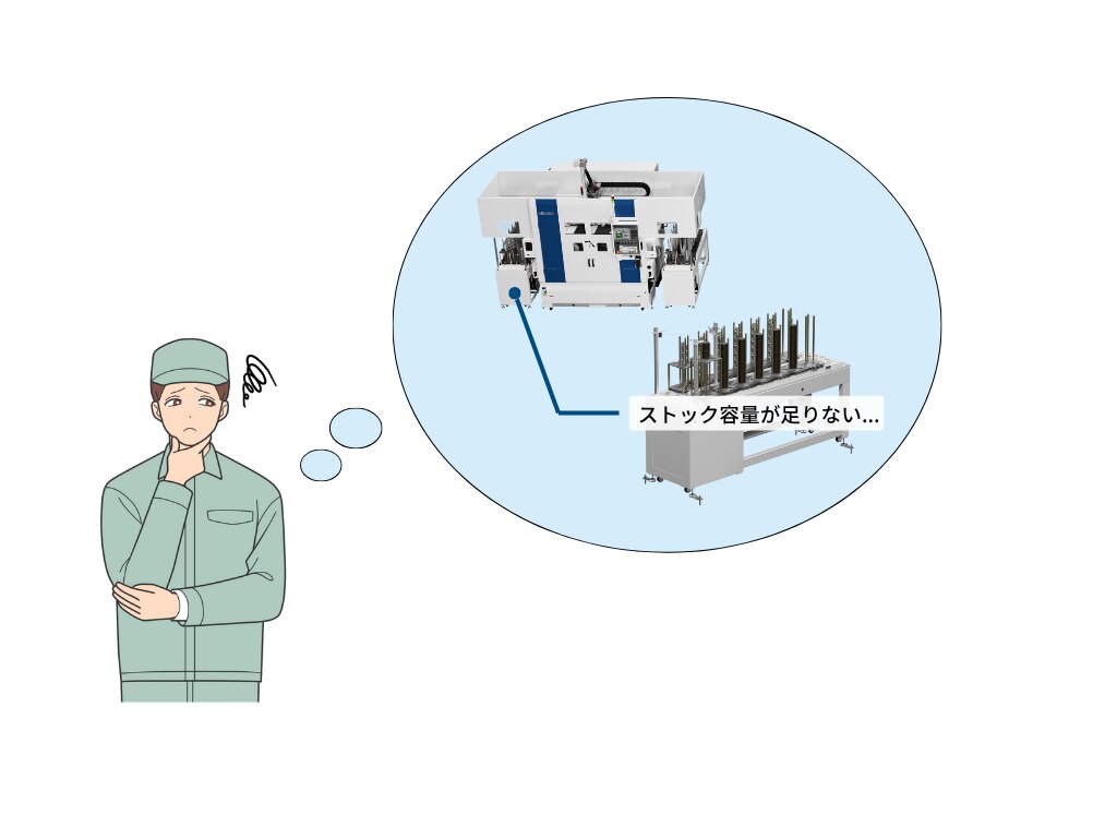 資料ダウンロード可！】トレー最大65セット搭載可能なトレーフィーダの