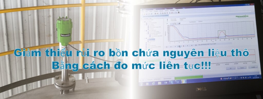Giảm thiểu rủi ro bồn chứa nguyên liệu thô Bằng cách đo mức liên tục