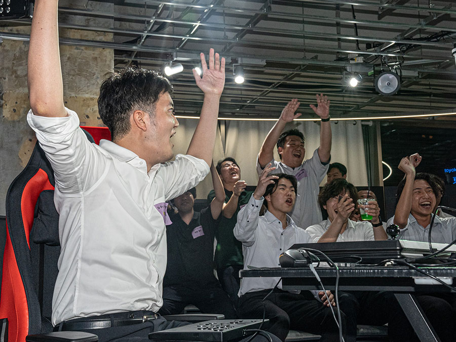 ニシム電子工業eスポーツ「ニシチャレ」の様子