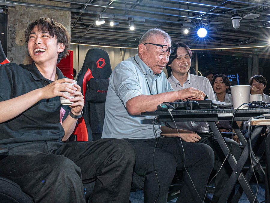 ニシム電子工業eスポーツ「ニシチャレ」の様子