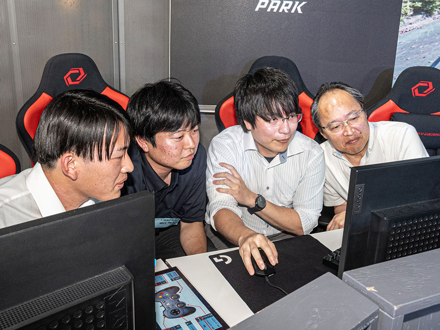 ニシム電子工業eスポーツ「ニシチャレ」ジオゲッサーの様子