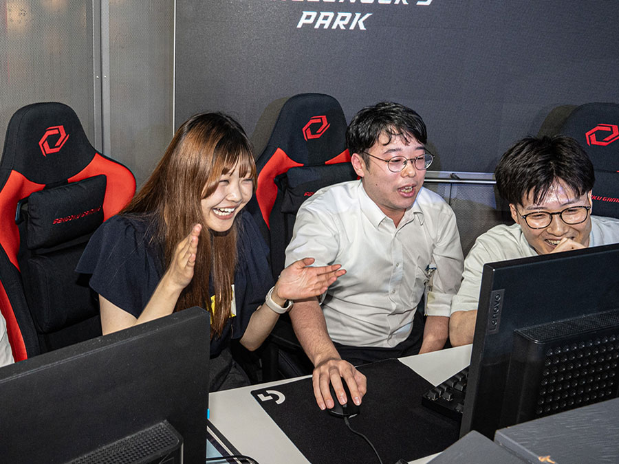 ニシム電子工業eスポーツ「ニシチャレ」ジオゲッサーの様子