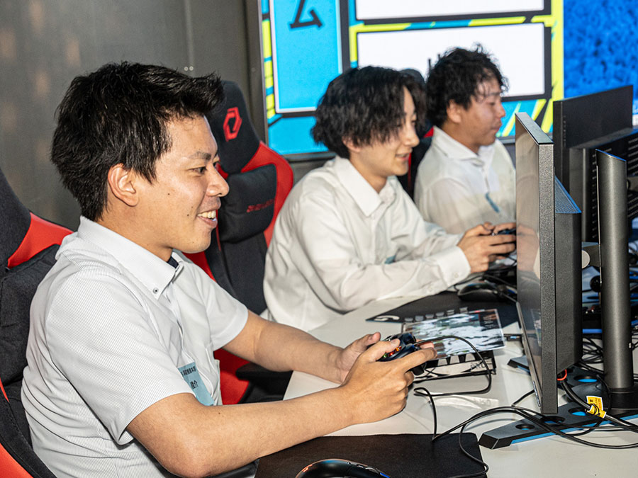 ニシム電子工業eスポーツ「ニシチャレ」ロケットリーグの様子