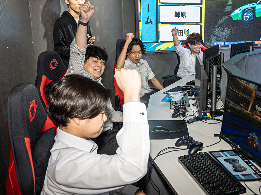 ニシム電子工業eスポーツ「ニシチャレ」ロケットリーグの様子