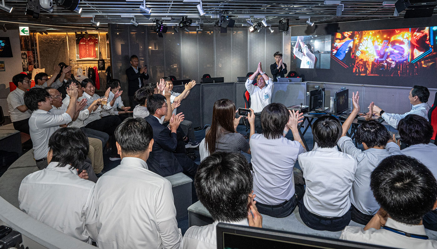 ニシム電子工業eスポーツ「ニシチャレ」の様子