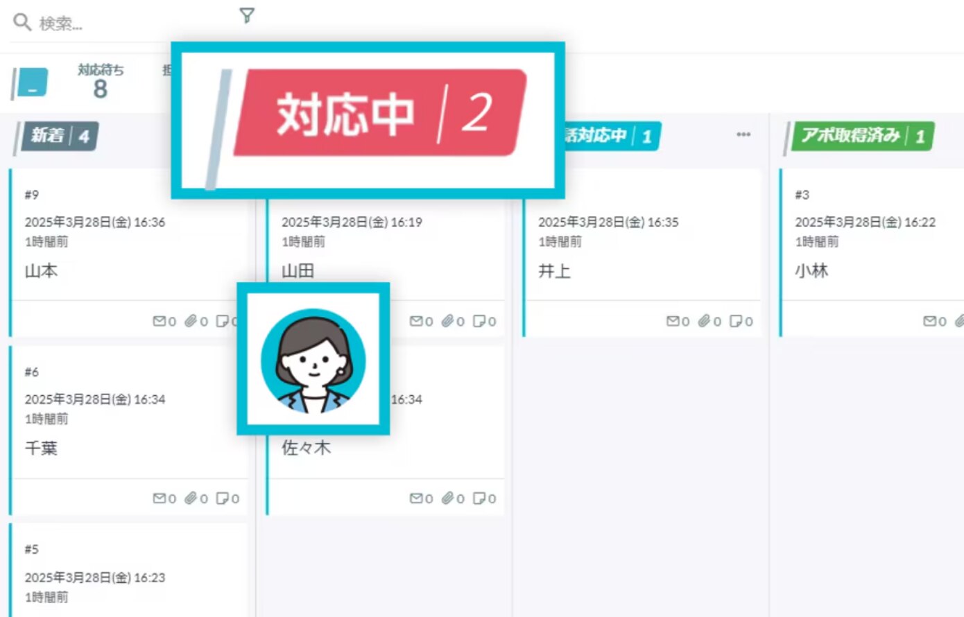 運用、情報管理・メール返信まで１つのツールで完結