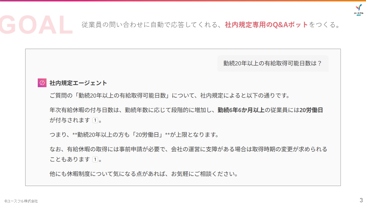 社内問い合わせボット