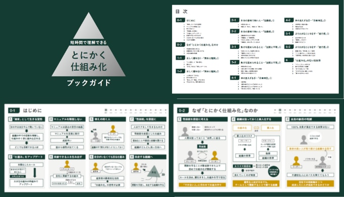 『とにかく仕組み化』要約図解
