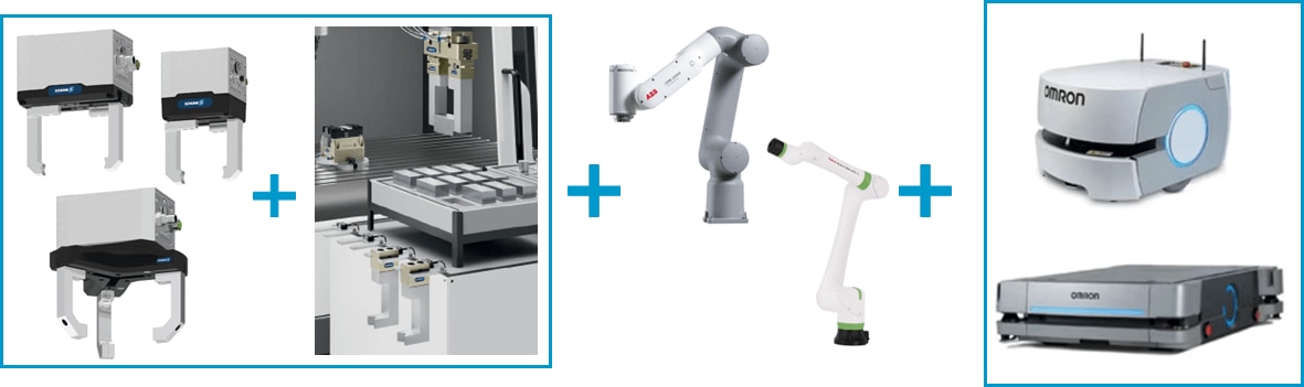 	シュンク自動クイックチェンジャー（協働ロボット、AMR.、ハンド）