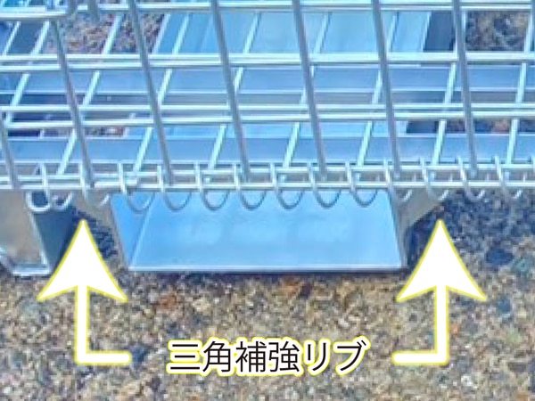 リブ付きフォークガイド