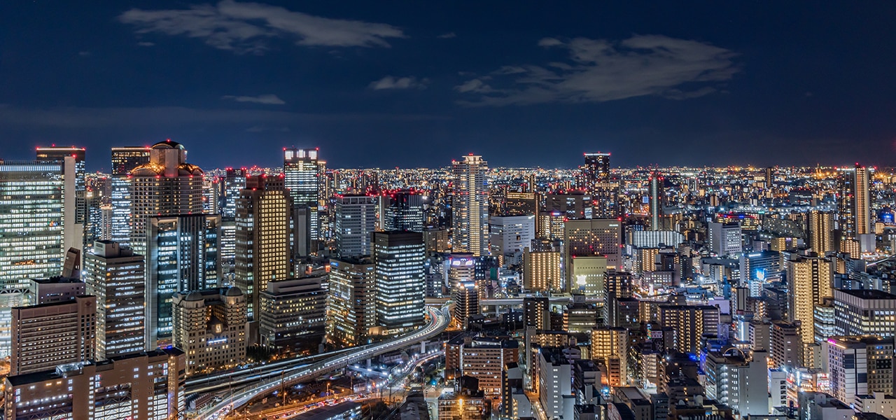 夜景　無停電電源装置
