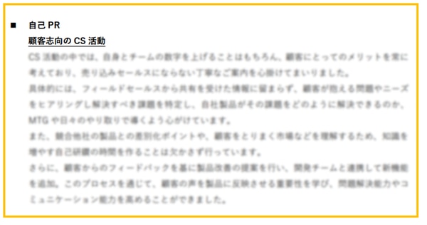 職歴書の解説（カスタマーサクセス）③