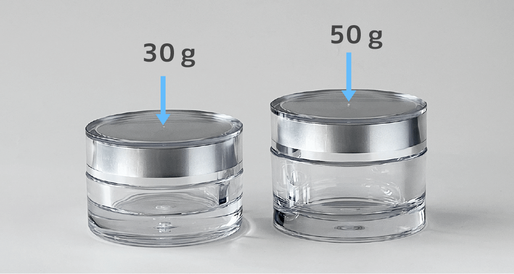 WJ-PET30GとWJ-PET50Gの大きさ比較