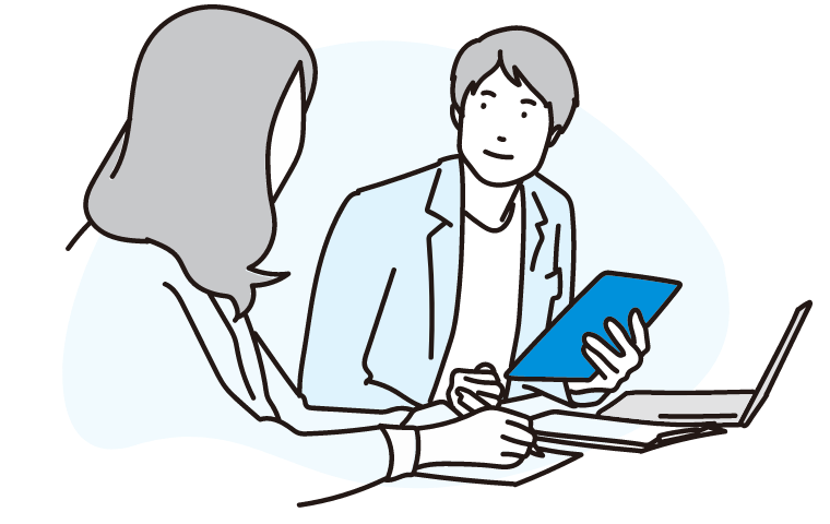 和やかな会話シーン