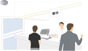 病院(出入口・外来待合室・通路)