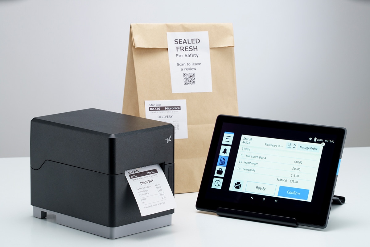 mC-Label3の飲食店向け利用イメージ