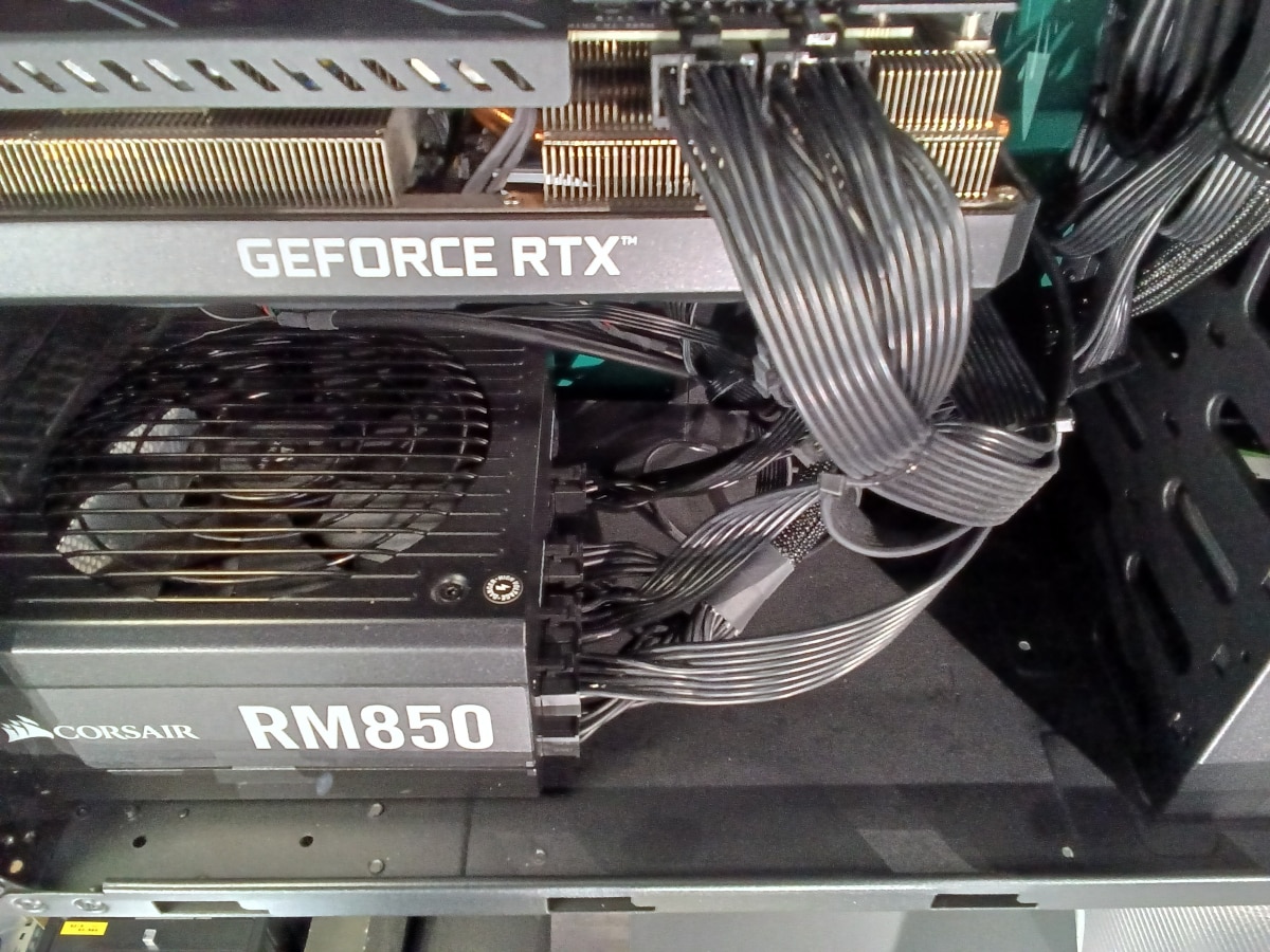 クリーニング後電源周辺