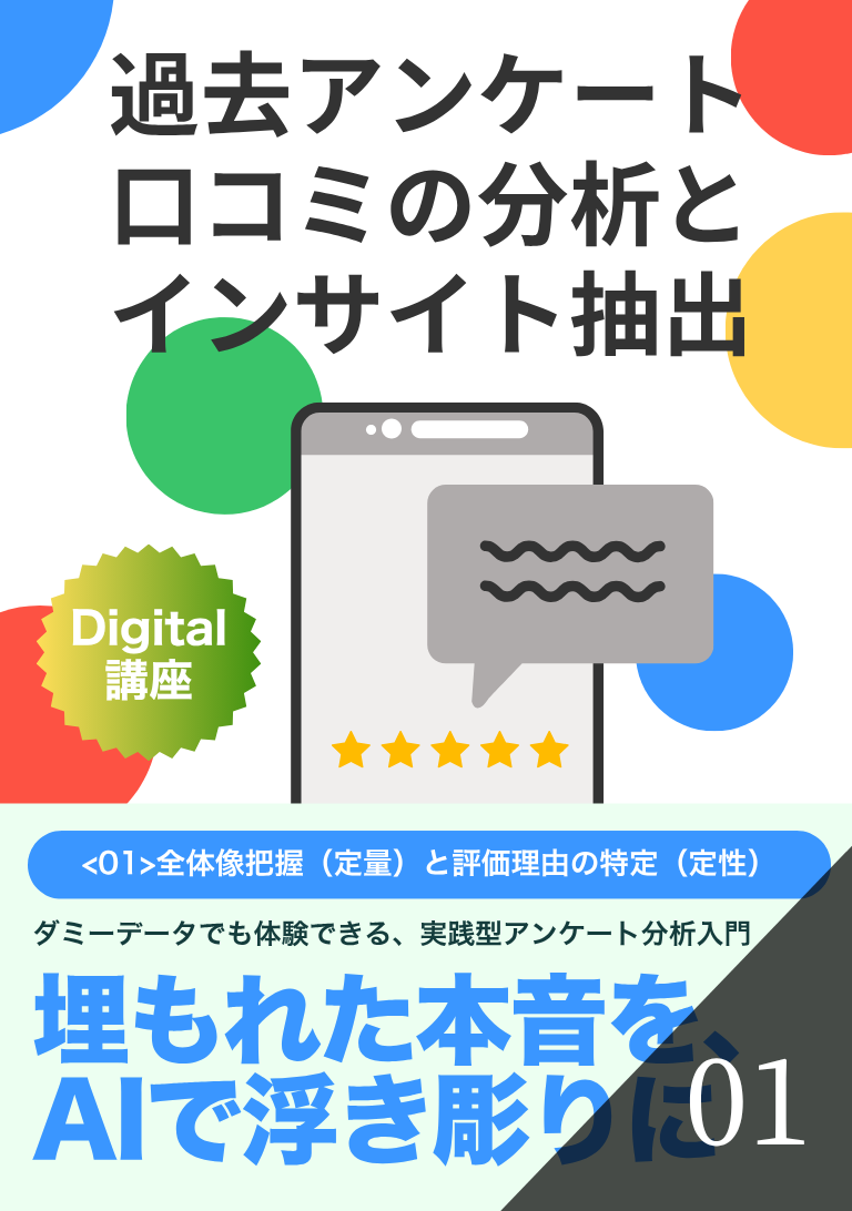 過去アンケート・口コミの分析とインサイト抽出