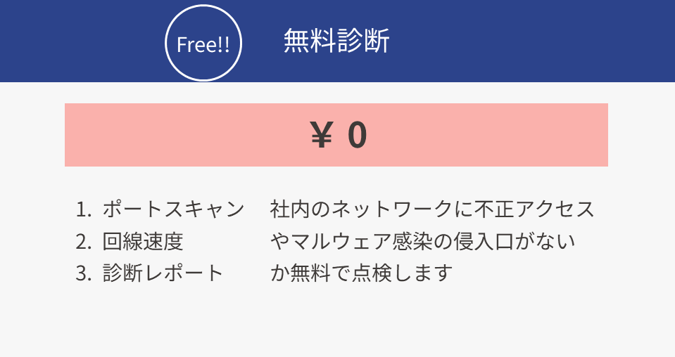 無料診断サービス