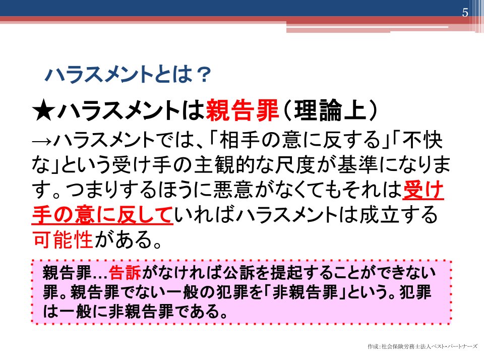 パワハラセミナー資料_ハラスメントとは