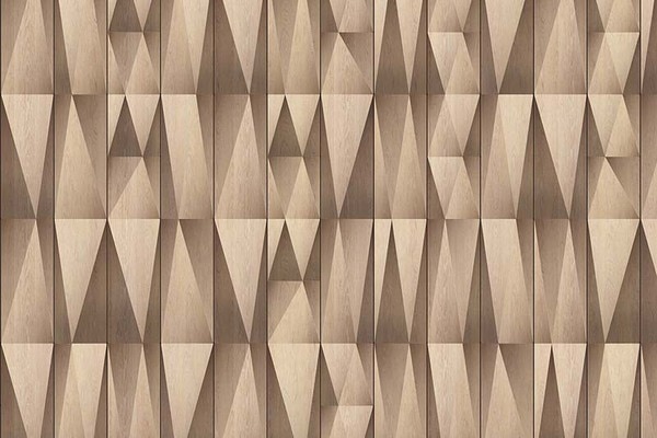 三角形の木目のマテリアルの壁紙