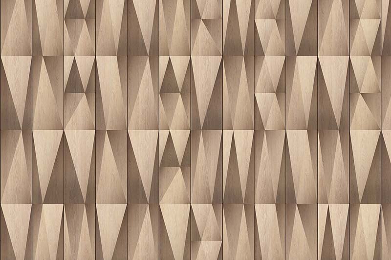 三角形の木目のマテリアルの壁紙