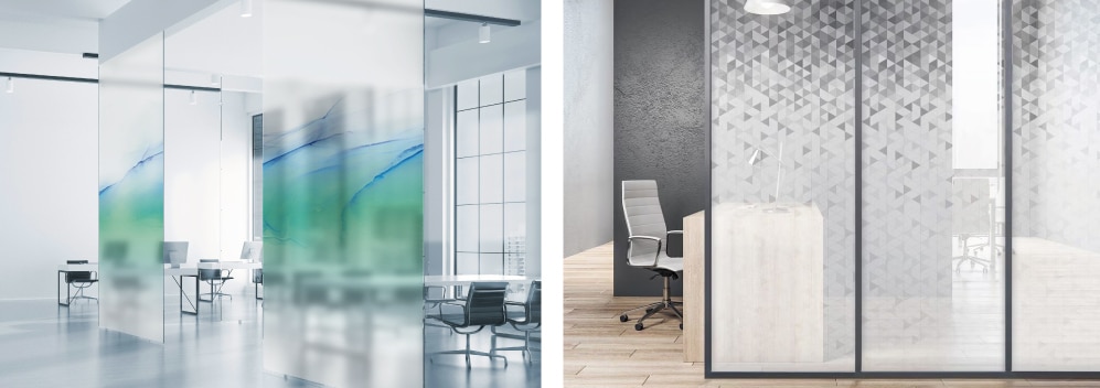 間仕切りのガラスフィルム