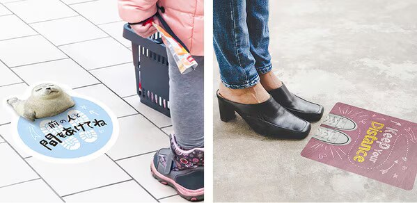 ソーシャルディスタンスサイン例03