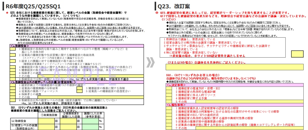 大規模（調査票）：経営ガバナンスと社外開示（Q23／Q18・SQ3）の図