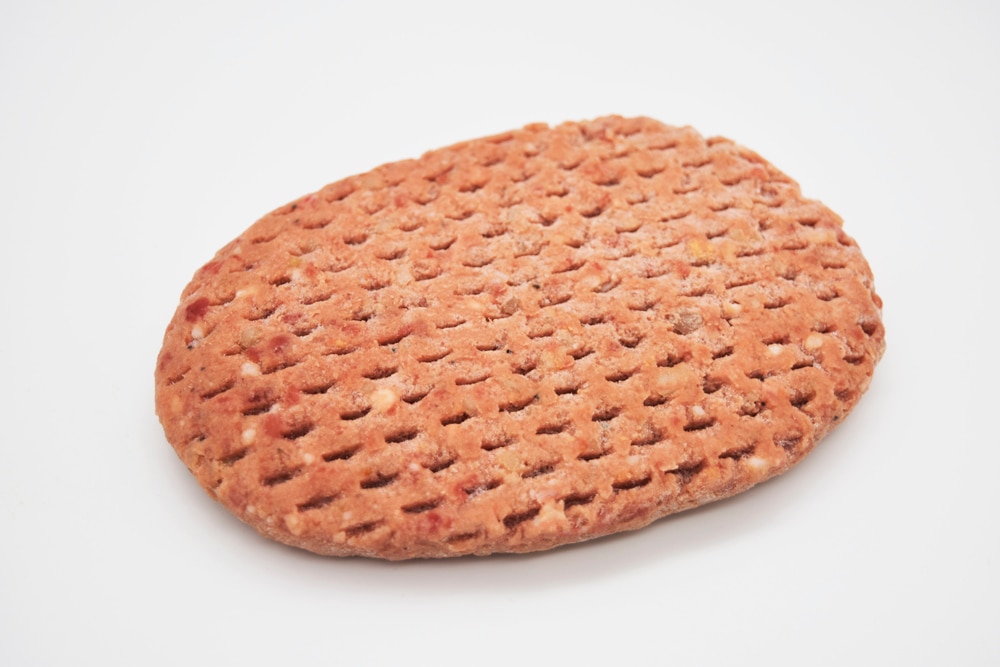 成形済み　ハンバーグ　独自の穴あき加工　ホクビー