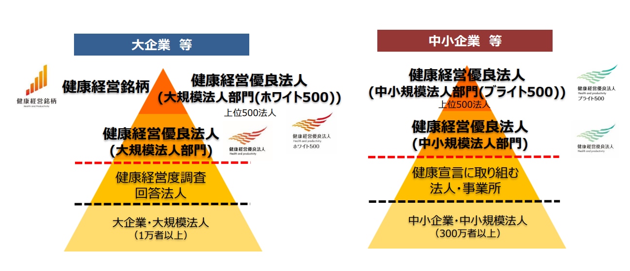 健康経営優良法人認定制度の図