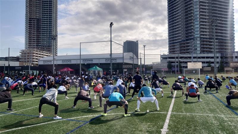 フットサルカップ_準備運動