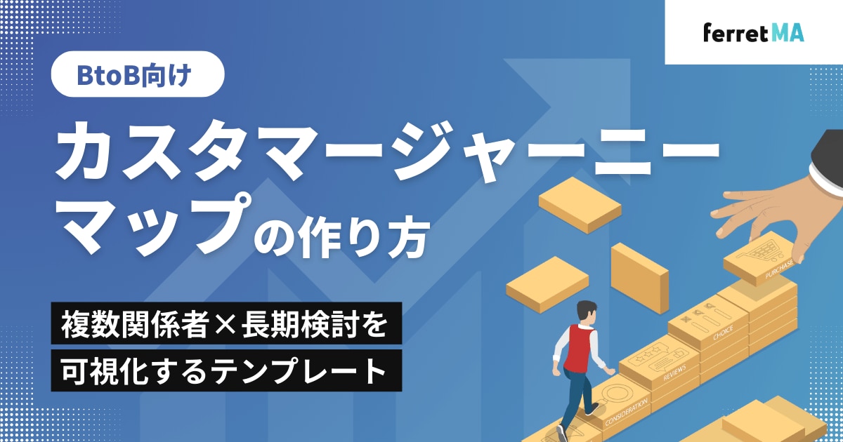 【BtoB向け】カスタマージャーニーマップの作り方:複数関係者×長期検討を可視化するテンプレート