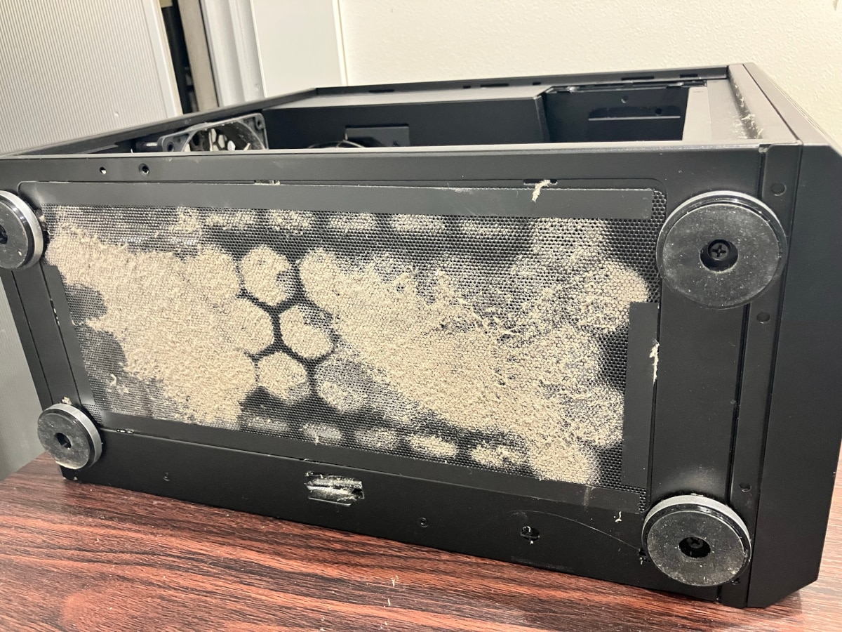 底面フィルターの目詰まり