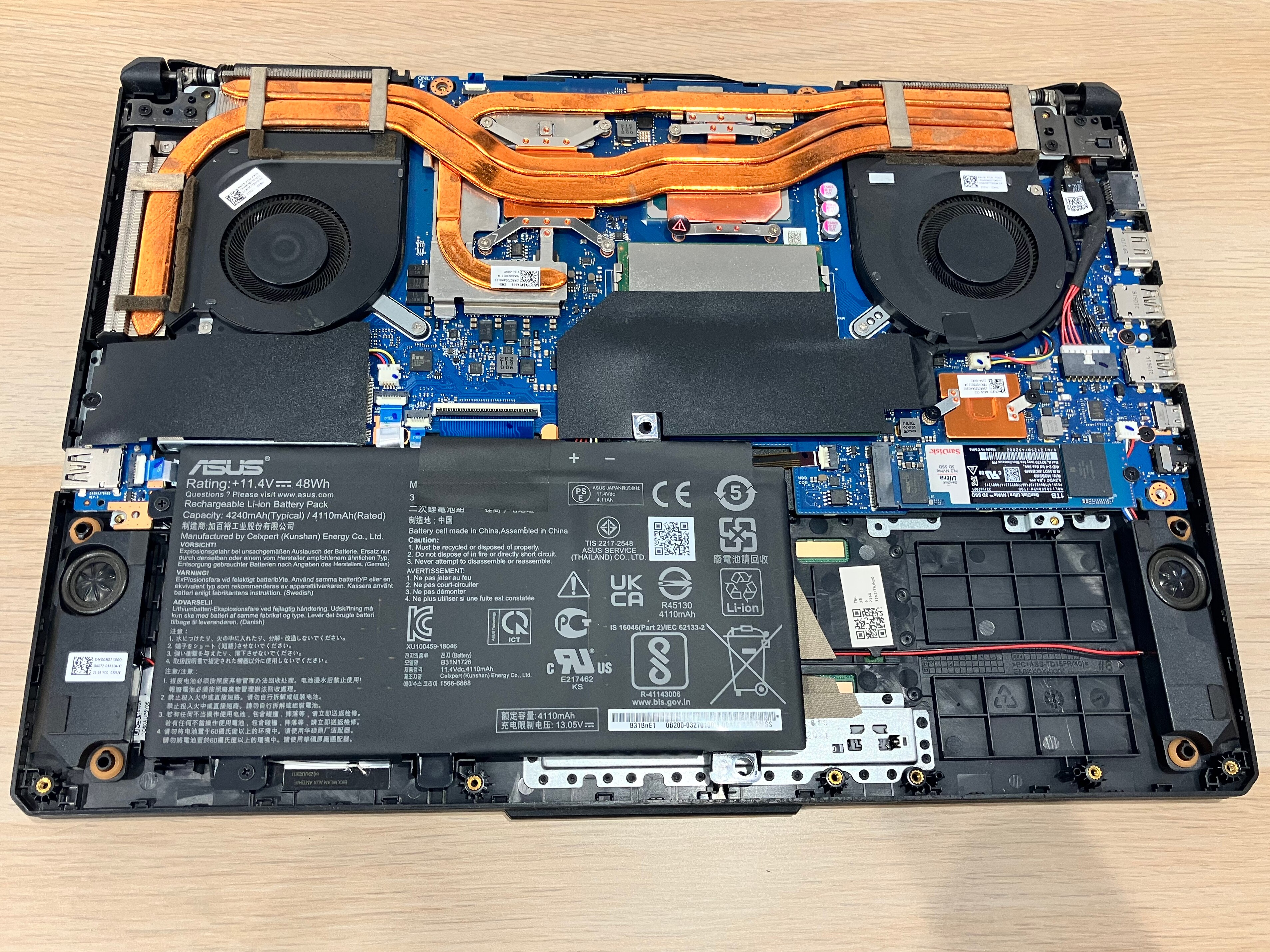 クリーニング後 内部