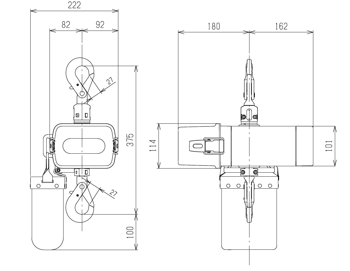 mgrstmbイナズマ2リットル キトーセレクト ED（単相100V） | 電気チェーンブロック | 株式会社キトー