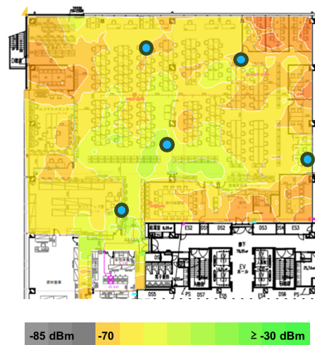 Wi-Fiヒートマップ