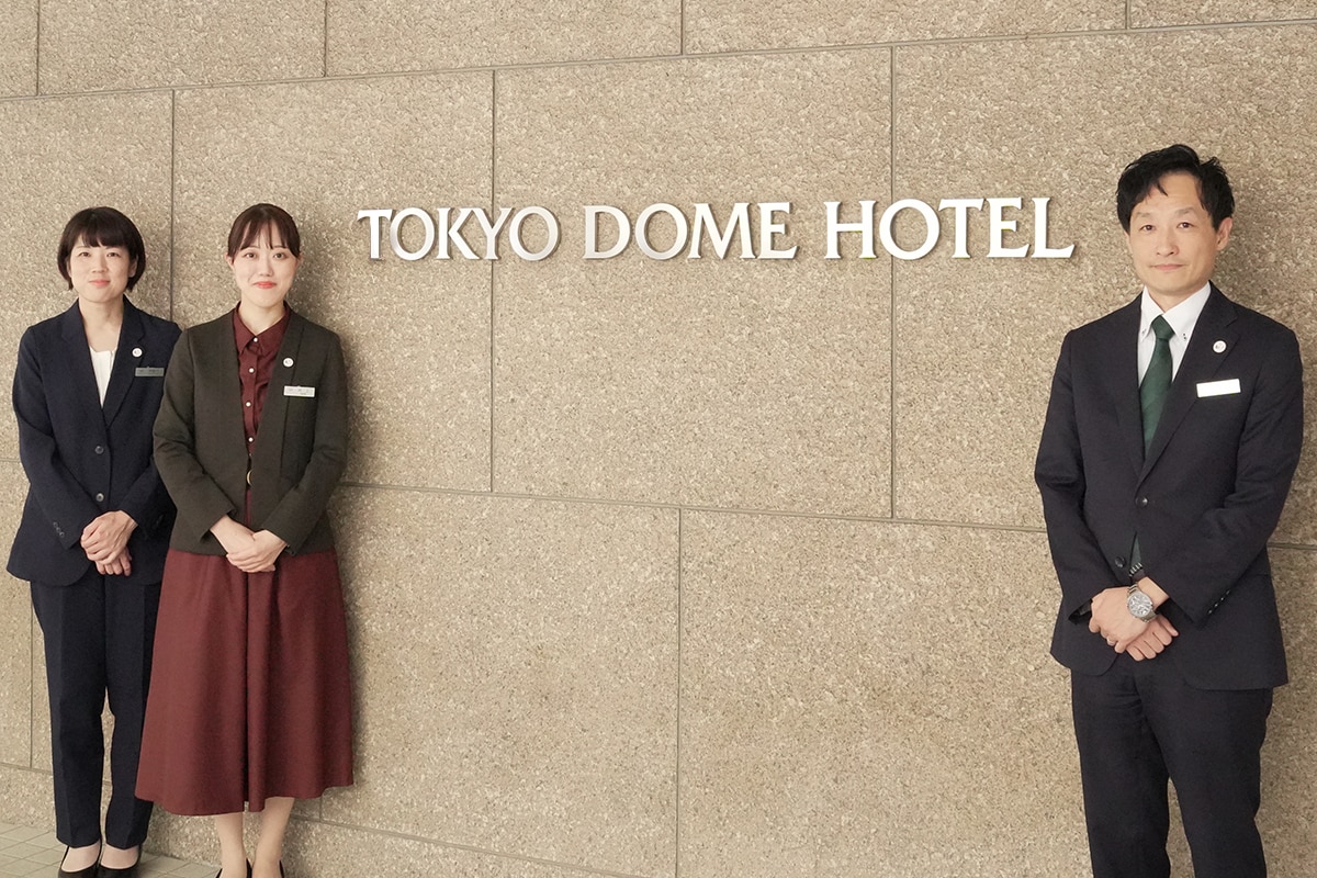 東京ドームホテルの稲垣様、井上様、滝童内様