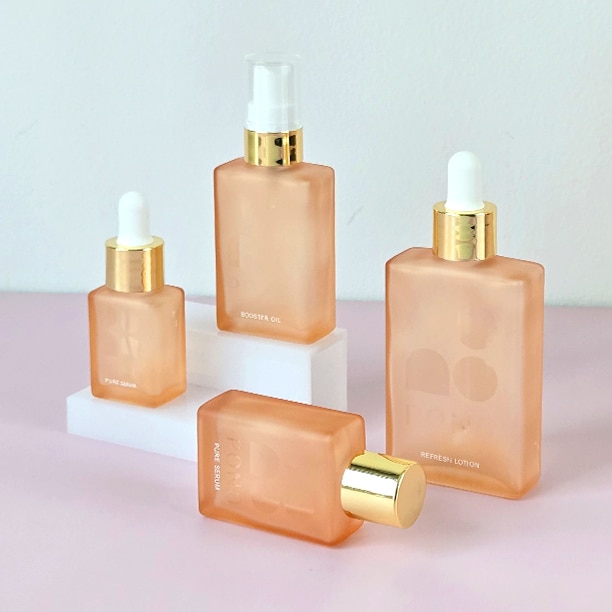 角型のガラス容器カクメール