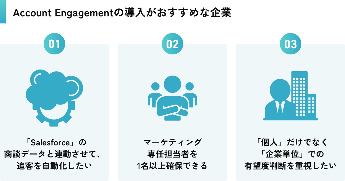 Account Engagementの導入がおすすめな企業