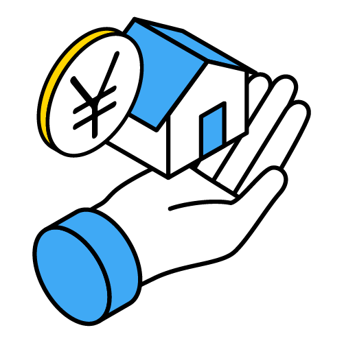 家を売却するイメージイラスト