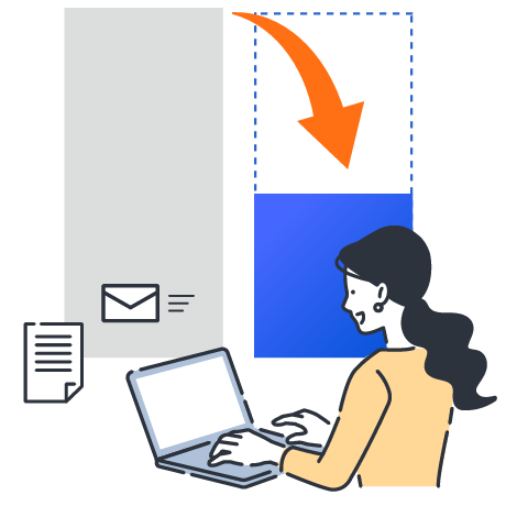 応募管理の自動化で工数を削減するイメージ図