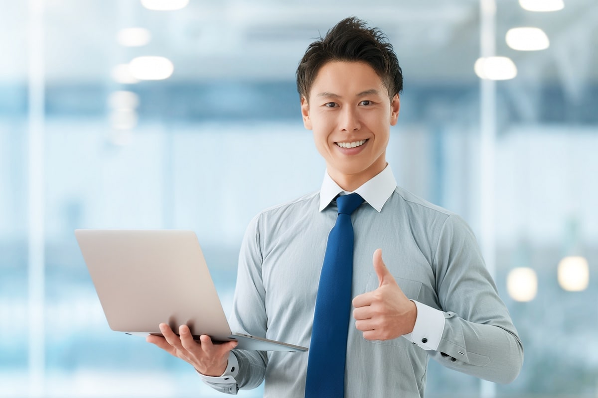 基本設定を完了させたスタッフ