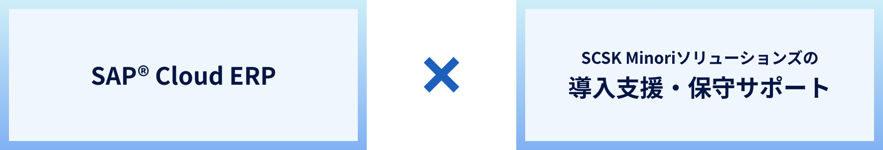 SAP® Cloud ERP × 導入支援・保守サポート